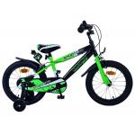 Volare Sportivo Kinderfiets - Jongens - 16 inch - Groen Zwart - Twee Handremmen