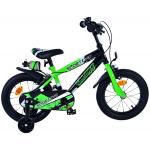Volare Sportivo Kinderfiets - Jongens - 14 inch - Groen Zwart - Twee Handremmen