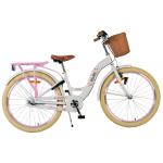 Rower dziecięcy Volare Blossom - Dziewczynki - 24 cale - Biały - 3 biegi