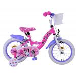 Disney Minnie Rower dziecięcy - Dziewczynki - 14 cali - Różowy - Dwa hamulce ręczne