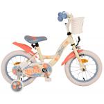 Rower dziecięcy Disney Stitch - Dziewczynki - 14 cali - Kremowy koralowy niebieski [CLONE]