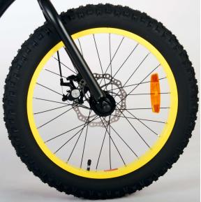 Volare Gradient Rower dziecięcy - Chłopcy - 20 cali - Czarny Żółty Zielony - 6 prędkości - Prime Collection