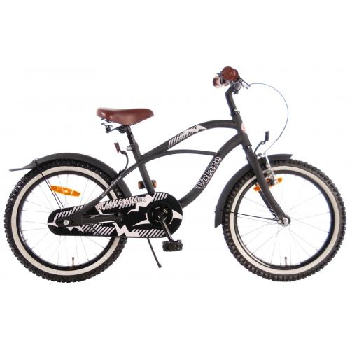 Rower dziecięcy Volare Black Cruiser - Chłopcy - 18 cali - Czarny - 95% zmontowane