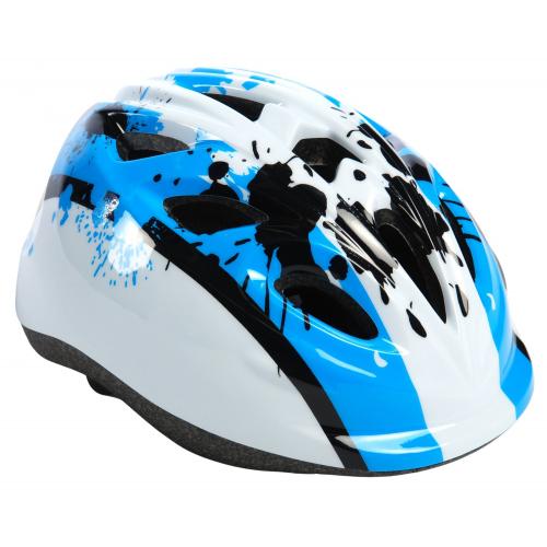 Dziecięcy kask rowerowy Volare Biały niebieski XS 47-51 cm extra mały Wzór
