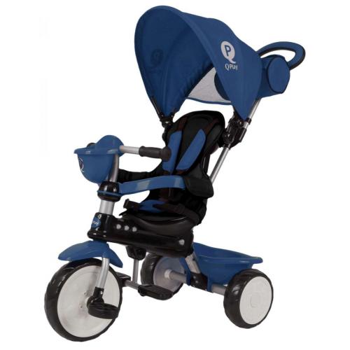 QPlay Tricycle Comfort 4 w 1 -  Chłopcy i dziewczęta -  Ciemnoniebieski