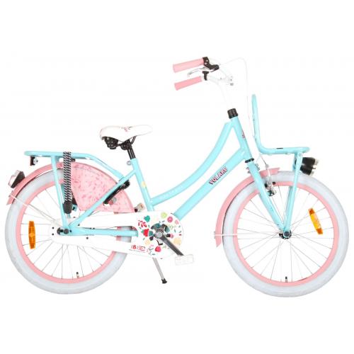 Rower dla dzieci Volare Ibiza - Dziewczęce - 20 cali - Niebieski / Różowy - 95% zmontowane
