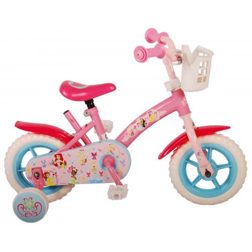 Rower dziecięcy Disney Princess - dziewczęcy - 10 cali - różowy / biały