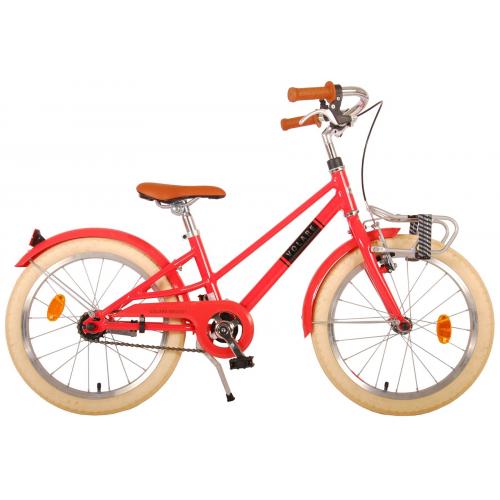 Volare Melody Rower dziecięcy - Dziewczyny - 18 cale - Koralowo czerwień - Prime Collection