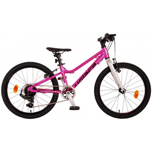 Rower dziecięcy Volare Dynamic - dziewczęcy - 20 cali - różowy - 2 hamulce ręczne - 7 biegów - Prime Collection