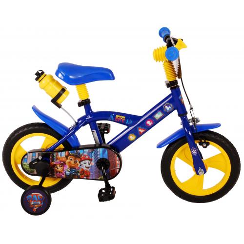 Rower dziecięcy Paw Patrol - chłopcy - 12 cali - niebiesko-żółty - System poprzeczny