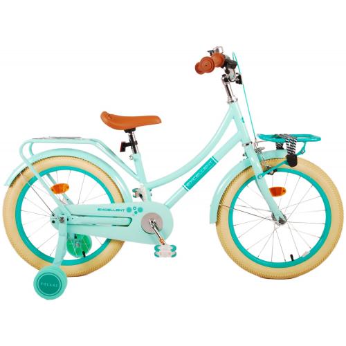 Volare Excellent Kinderfiets - Meisjes - 18 inch - Groen - 95% afgemonteerd