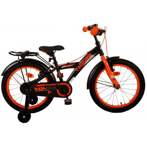 Volare Thombike Kinderfiets - Jongens - 18 inch - Zwart Oranje - Twee handremmen