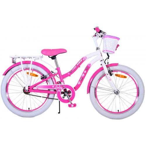 Rower dziecięcy Volare Lovely - Dziewczęcy - 20 cali - Różowo - Dwa hamulce