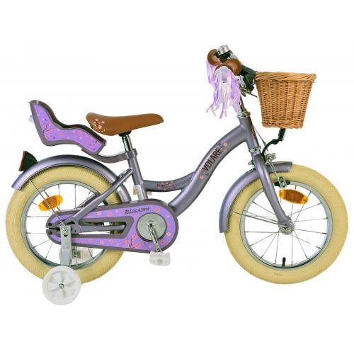 Volare Blossom Kinderfiets - Meisjes - 14 inch - Paars