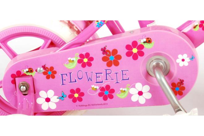 Rower dla dzieci Yipeeh Flowerie - Dziewczęce - 10 cali - Różowy / Biały