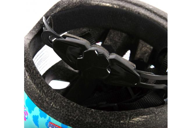 Dziecięcy kask rowerowy Volare zielone różowe kwiaty XS 47-51 cm ekstra mały model