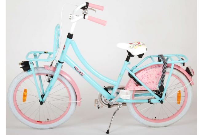 Rower dla dzieci Volare Ibiza - Dziewczęce - 20 cali - Niebieski / Różowy - 95% zmontowane