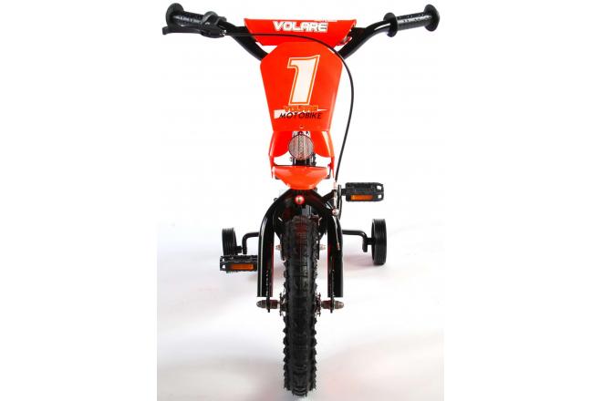 Rower dziecięcy Volare Motorbike - Chłopcy - 12 cali - Pomarańczowy - 95% zmontowane