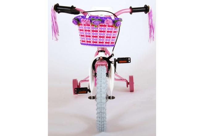 Rower dziecięcy Volare Rose - Dziewczęce - 14 cali - Różowa biel - 95% zmontowane