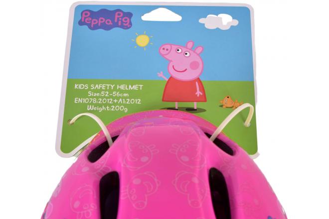 Kask rowerowy Peppa Pig - różowy - 51-55 cm