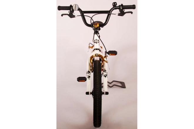 Rower dziecięcy Volare Cool Rider - Chłopcy - 18 cali - Biały - dwa hamulce ręczne - 95% zmontowany - Prime Collection