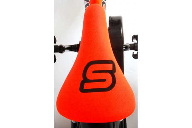 Volare Sportivo Rower dziecięcy - Chłopcy - 12 cali - Neonowa Pomarańcza Czarny - 95% zmontowany
