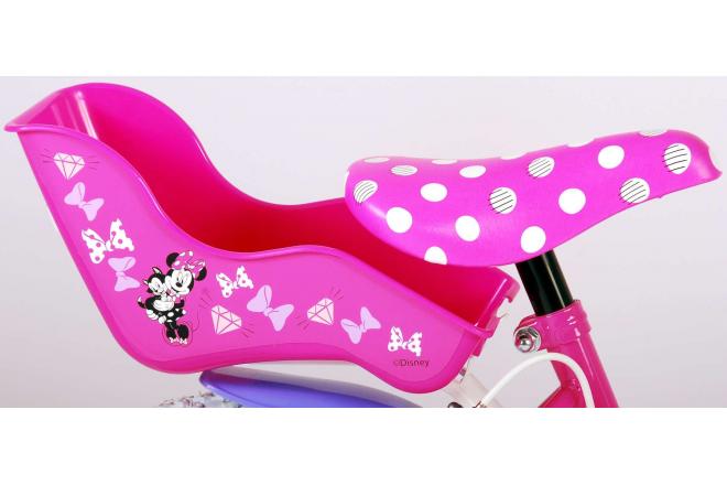 Disney Minnie Cutest Ever! - Rower dziecięcy - dziewczęcy - 14 cali - różowy - dwa hamulce ręczne