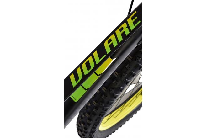 Volare Gradient Rower dziecięcy - Chłopcy - 26 cali - Czarny Żółty Zielony - 7 prędkości - Prime Collection