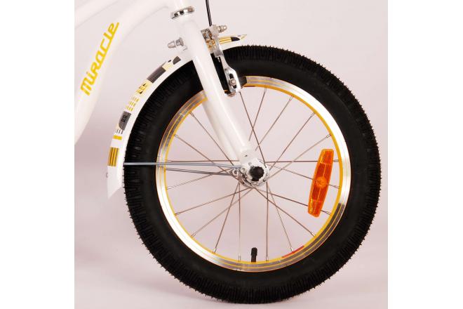 Rower dziecięcy Volare Miracle Cruiser - dziewczęcy - 16 cali - biały - Prime Collection
