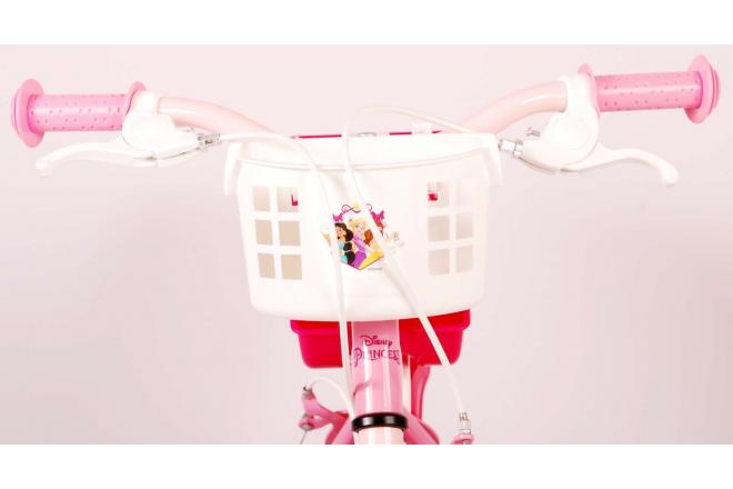 Rower dziecięcy Disney Princess - dziewczęcy - 14 cali - różowy - dwa hamulce ręczne