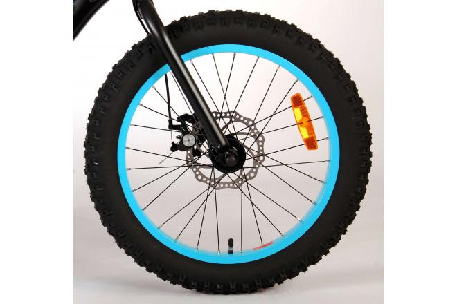 Volare Gradient Rower dziecięcy - Chłopcy - 20 cali - Czarny Niebieski Aqua - 6 prędkości - Prime Collection