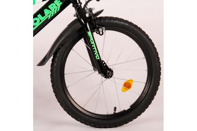 Volare Sportivo Rower dziecięcy - Chłopcy - 14 cali - Neon Zielony Czarny - 95% zmontowany