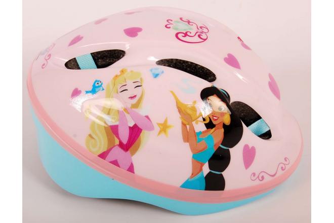 Kask rowerowy Disney Princess - biały różowy - 52-56 cm