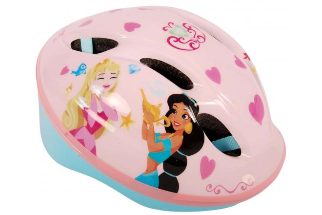 Kask rowerowy Disney Princess - biały różowy - 52-56 cm