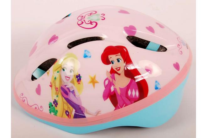 Kask rowerowy Disney Princess - biały różowy - 52-56 cm