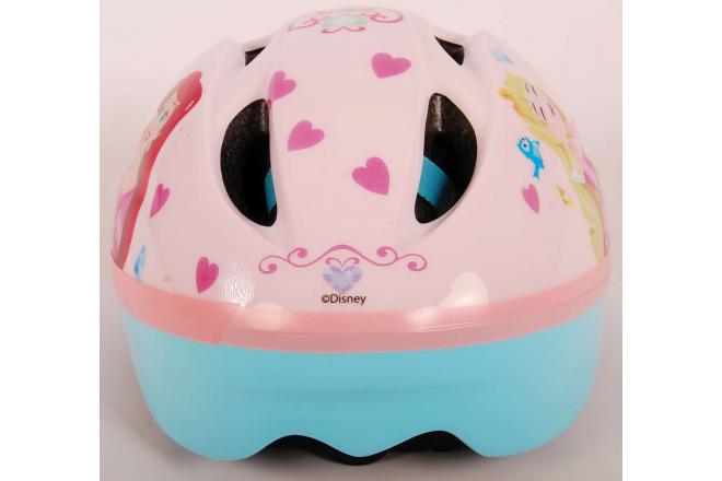 Kask rowerowy Disney Princess - biały różowy - 52-56 cm