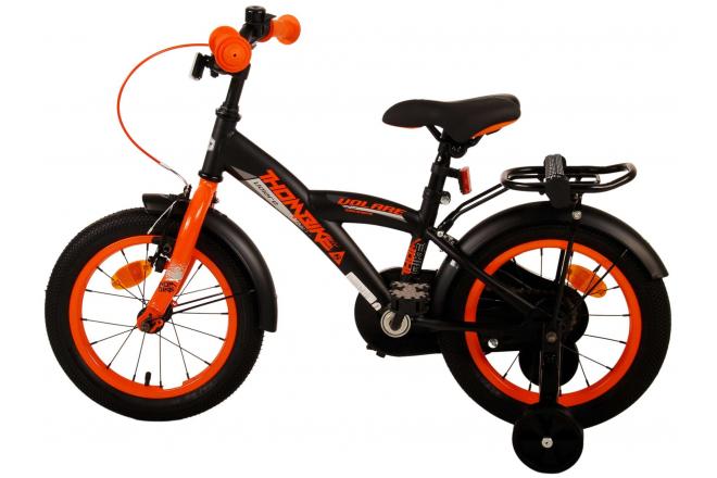 Rower dziecięcy Volare Thombike - chłopcy - 14 cali - Czarny pomarańczowy
