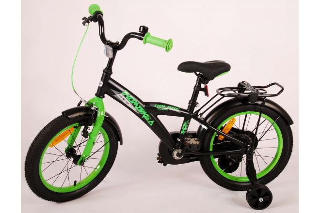 Rower dziecięcy Volare Thombike - chłopcy - 16 cali - Czarny Zielony