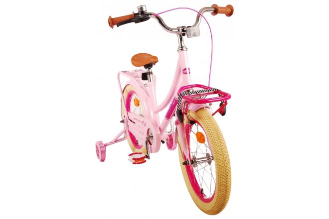 Rower dziecięcy Volare Excellent - dziewczęcy - 16 cali - różowy - 95% zmontowane