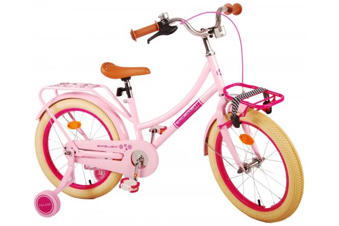 Volare Excellent Rower dla dzieci - Dziewczęta - 18 cali - Różowy - 95% zmontowane