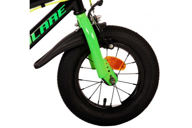 Rower dziecięcy Volare Super GT - chłopcy - 12 cali - zielony - Dwa hamulce ręczne