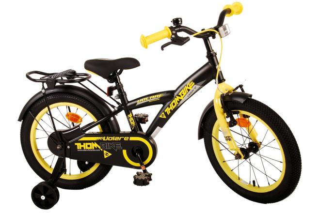Rower dziecięcy Volare Thombike - Chłopcy - 16 cali - Black Yellow