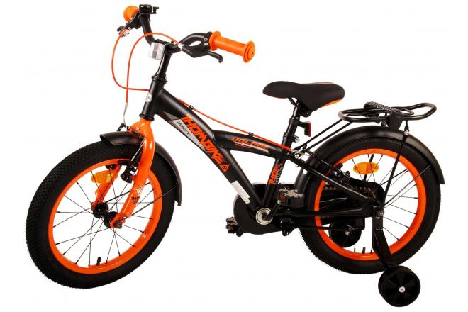 Rower dziecięcy Volare Thombike - Chłopcy - 16 cali - Black Orange - Hamulce dwuręczne
