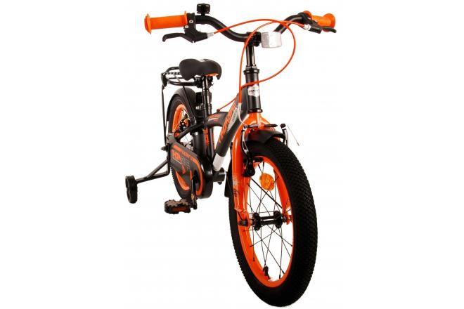 Rower dziecięcy Volare Thombike - Chłopcy - 16 cali - Black Orange - Hamulce dwuręczne
