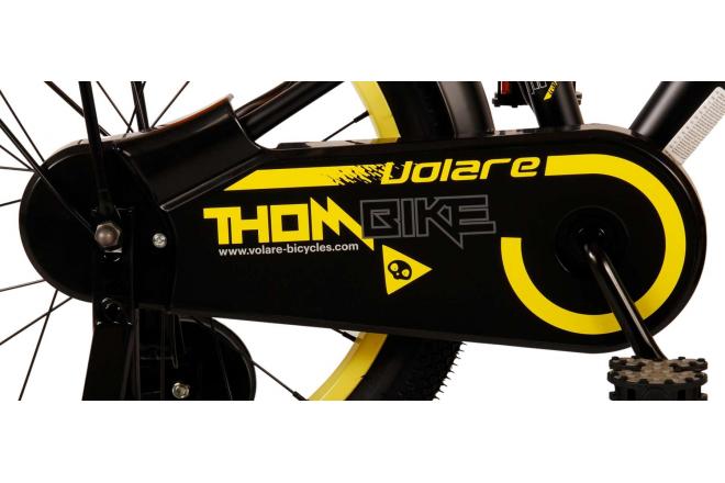 Rower dziecięcy Volare Thombike - Chłopcy - 18 cali - Czarny Żółty