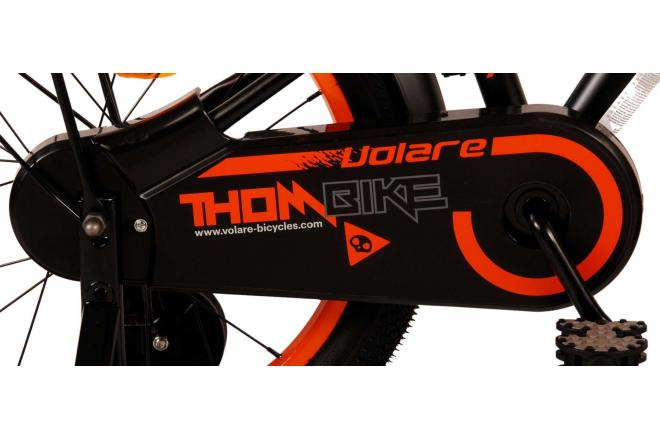 Rower dziecięcy Volare Thombike - Boys - 18 cali - Czarny pomarańczowy