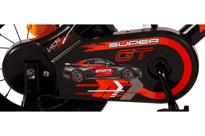 Rower dziecięcy Volare Super GT - chłopcy - 12 cali - czerwony - Dwa hamulce ręczne