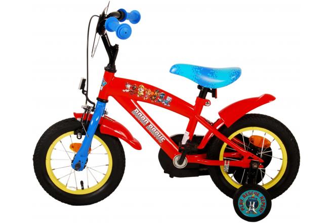 Rower dziecięcy Paw Patrol - Chłopcy - 12 cali - Czerwony / Niebieski
