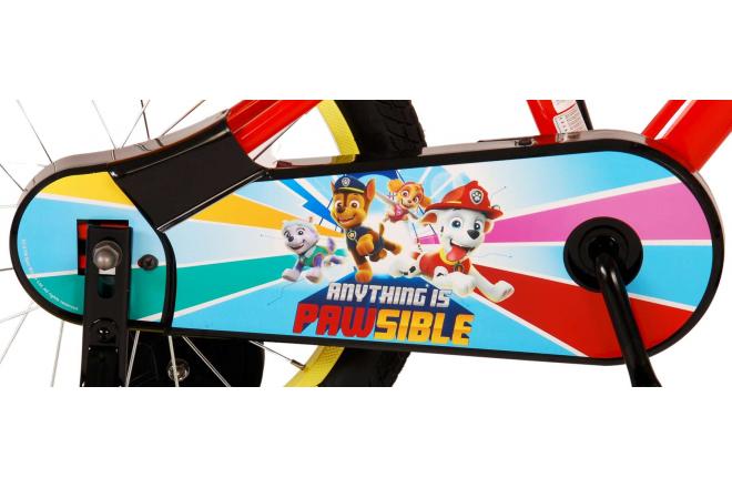 Rower dziecięcy Paw Patrol - Chłopcy - 16 cali - Czerwony Niebieski