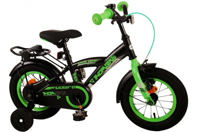 Rower dziecięcy Volare Thombike - chłopcy - 12 cali - Czarny Zielony